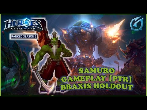 Grubby | Heroes of the Storm | Samuro PTR Gameplay - Braxis Holdout & Build Overview