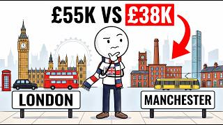 £55K in London vs £38K in Manchester: Who Ends the Month Richer?