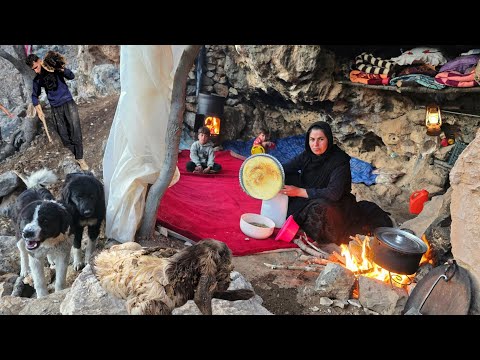 Hard Life of Cave-Dwelling in the Mountain of Iran | Will These Children Grow Up in a Cave? 😢🏔️🔥