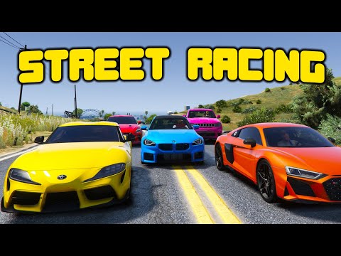 Street Racers VS Cops In GTA 5 RP