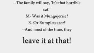 CATS [Original London Cast Recording]; Mungojerrie and Rumpleteazer Lyrics