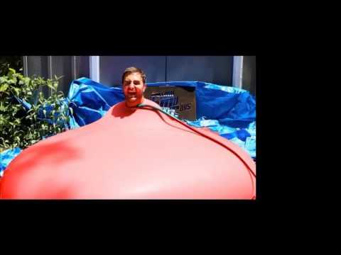 6ft Man in 6ft Giant Water Balloon