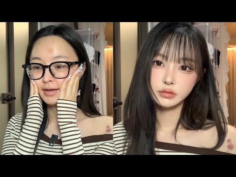 (무편집+아이폰✂️) 요청 엄~청 많았던 요즘 애정하는 누디 멀멀 메이크업🥯🧡 | 2년만에 하는 마켓 스포, 게임 정모 나간 썰, 우당탕탕 현실 준비 모습...🫨