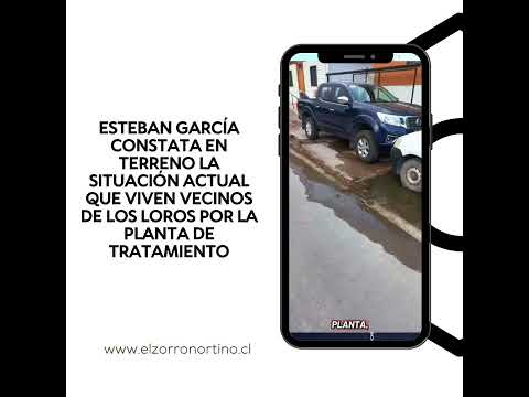 Esteban García constata en terreno la situación que viven vecinos de Los Loros