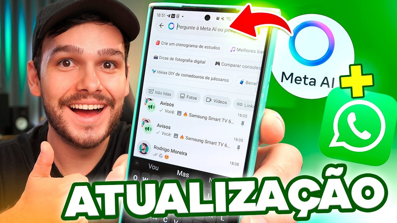A MELHOR ATUALIZAÇÃO DO WHATSAPP! AGORA TEM ATÉ INTELIGÊNCIA ARTIFICIAL