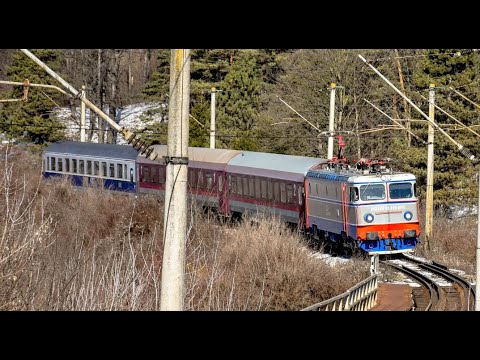 Tren IR1831 Galati - Cluj Napoca trece paraul Scheia cu EA128 - 09.02.2020