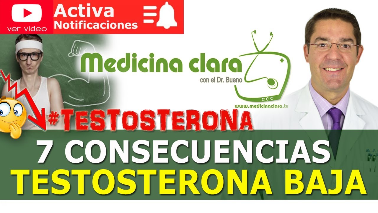 🔴 TESTOSTERONA BAJA y CONSECUENCIAS. Suplementos testosterona | Medicina Clara