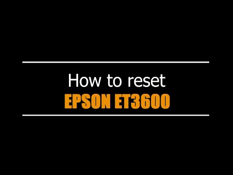 Tutorial Reset Epson ET-3600 30 Days — step by step waste ink counter reset