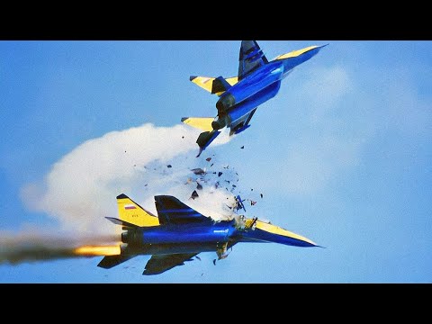 MiG-29 Cut In Half Mid-Air Collision