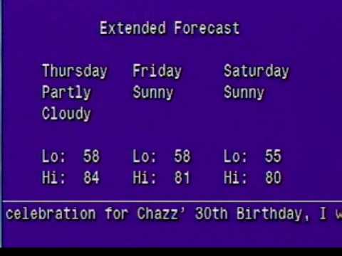 Chazz' 30th Birthday Gift - Phoenix, AZ Weatherstar Jr - 3/16/2010