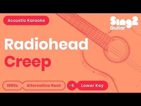 Radiohead - Creep (Karaoke Acoustic) Key of D
