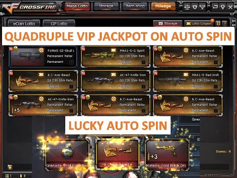 I TRIED USING AUTO SPIN ON VVIP LUCKY LOTTO ON CROSSFIRE PH