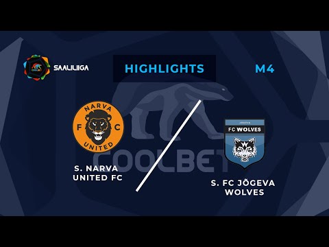 Narva United FC - FC Jõgeva Wolves. Coolbet Saaliliiga. MD 4. Highlights
