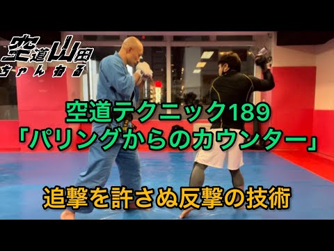 【武道】空道テクニック189「パリングからのカウンター」【格闘技】
