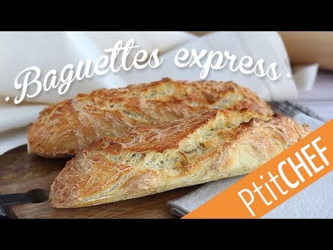 Recette de baguette de pain express sans pétrissage - Ptitchef.com