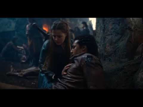Nimue and Arthur kiss scene | Cursed 1x7
