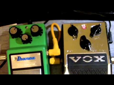 Ibanez Tube Screamer vs Vox Valve-Tone (TS-9 vs V810)