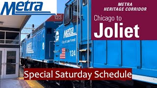 Trip Report | Metra Heritage Corridor HX01 | Saturday Schedule | Chicago to Joliet