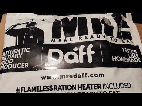 MRE Review Daff menu#1 pasta with pomodoro sauce