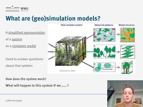 Geosimulation modelling - JUN. PROF. DR. Judtih Verstegen