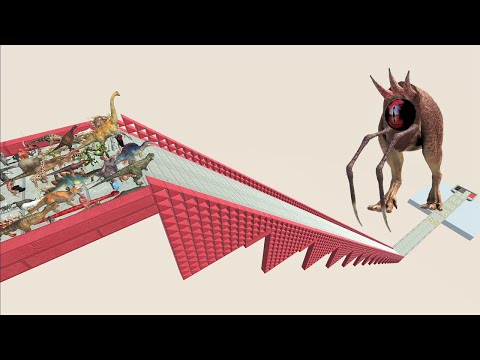 Last Survivor. Touched out,  the course is a giant slider! | Animal Revolt Battle Simulator