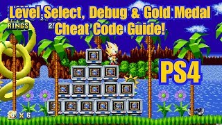 Sonic Mania & Sonic Mania Plus | PS4 | Level Select, Debug Mode & Gold Medal Cheat Code Guide!