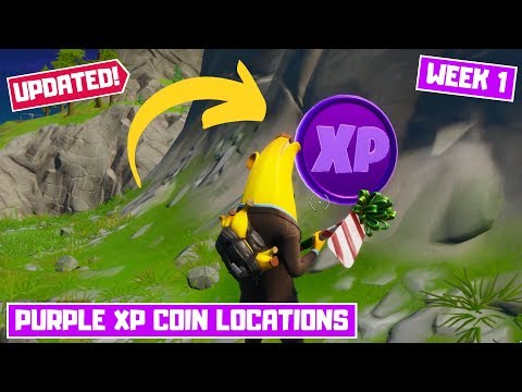 *UPDATED* All Purple XP Coins Locations Week 1! - Secret XP Coins Fortnite Chapter 2 Season 2