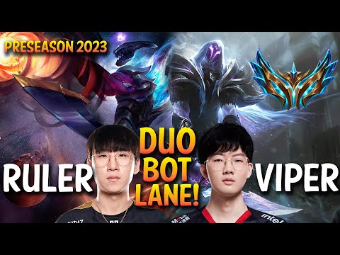 JDG Ruler and HLE Viper Duo Bot Lane - VARUS ADC + PYKE Supp - KR Ranked