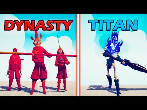 DYNASTY TEAM vs GRIEVING TITAN - Totally Accurate Battle Simulator | TABS