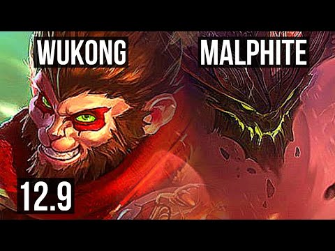 WUKONG vs MALPHITE (TOP) | 2.5M mastery, 5/0/2, 300+ games | EUW Diamond | 12.9