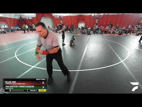 90-95 Lbs Round 2 - Mackenzie Christianson, Wisconsin Vs Ellie Gee, Warrior Youth Wrestling A60b