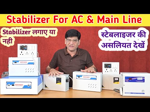 Stabilizer for AC & Main Line | Voltage Stabilizer | AC Stabilizer | high volt Protection | MCB |