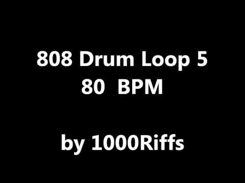 808 Drum Loop 5 : 80 BPM - Beats Per Minute