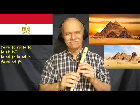 Inno Egitto (Bilādī, Bilādī, Bilādī ) note in  ITALIANO - ENGLISH