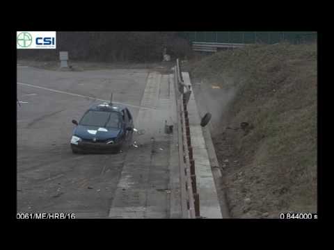 Barriera stradale N2 bordo ponte - crash test TB11