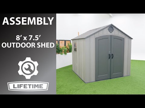 Lifetime 8' x 7.5' Outdoor Shed | Lifetime Assembly Video