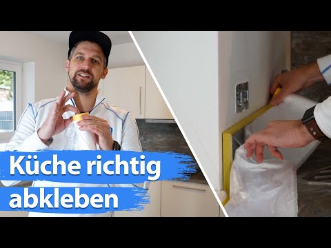Küche richtig abkleben - Wie schütze ich meine Möbel beim streichen