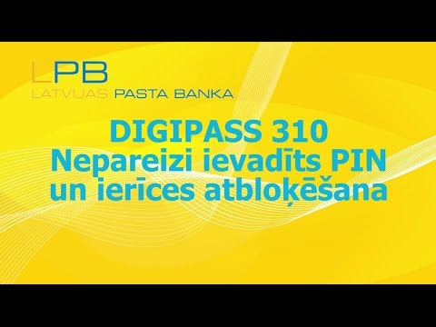 Latvijas pasta banka. Nepareizi ievadīts PIN.
