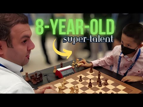 8-year-old boy's fearless attack | GM Rauf Mamedov vs Roman Shogdzhiev | World Rapid 2023