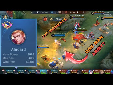 WTF ALUCARD 1v5 FOR (3 TIMES?!) 5K MATCHES TOP GLOBAL ALUCARD - CHAOS MLBB