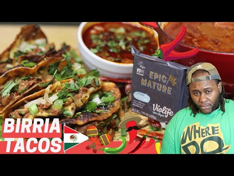 EASY VEGAN CHEESIEST JACKFRUIT BIRRIA TACOS CON...