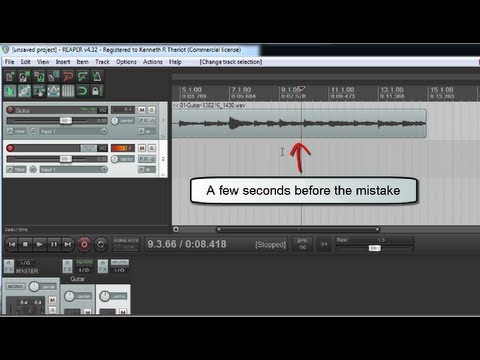 Overdubbing to Fix Mistakes When Recording in Reaper