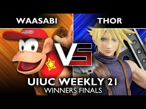 [Smash 4 Weekly #21] Singles Winners Finals: Waasabi (Diddy Kong) vs. Thor (Pikachu, Cloud)
