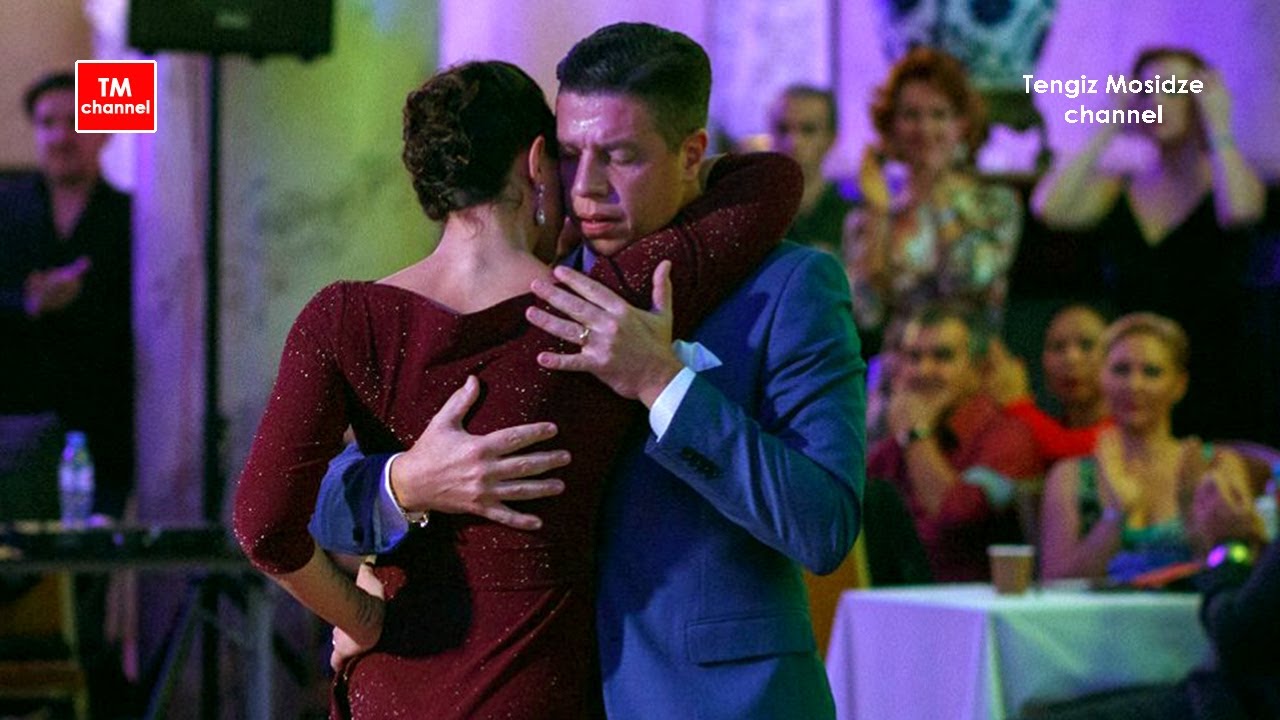 "Claudinette". Dance Barbara Carpino and Claudio Forte on nightly milonga in Moscow. Tango 2020