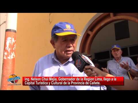NELSON CHUI EVADE PREGUNTA SOBRE PROYECTOS PARA EL DISTRITO DE LUNAHUANA
