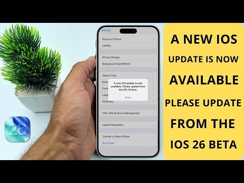 A New iOS Update is Now Available Please Update From the iOS 26 Beta - FIXED