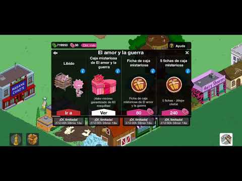 ABRIENDO cajas de SAN VALENTÍN en los SIMPSONS | Los Simpsons springfield.
