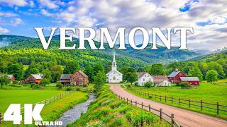 Vermont 4K ULTRA HD | New England Beauty – Green Mountains, Charming Villages & Peaceful Nature