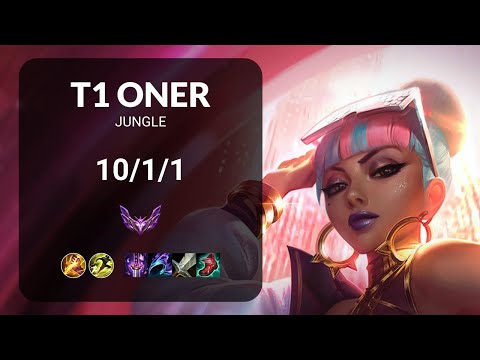 T1 Oner Qiyana vs KT Cuzz Pantheon JUNGLE - KR MASTER Patch 15.16