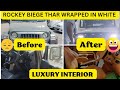 MAHINDRA THAR KA WHITE WRAPPED EXTERIOR AND INTERIOR PEGASUS PREMIUM